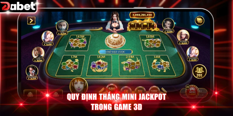 Bầu Cua Online DABET - Kinh Nghiệm Đặt Cược Luôn Thắng 3 Quy định thắng mini jackpot trong game 3D